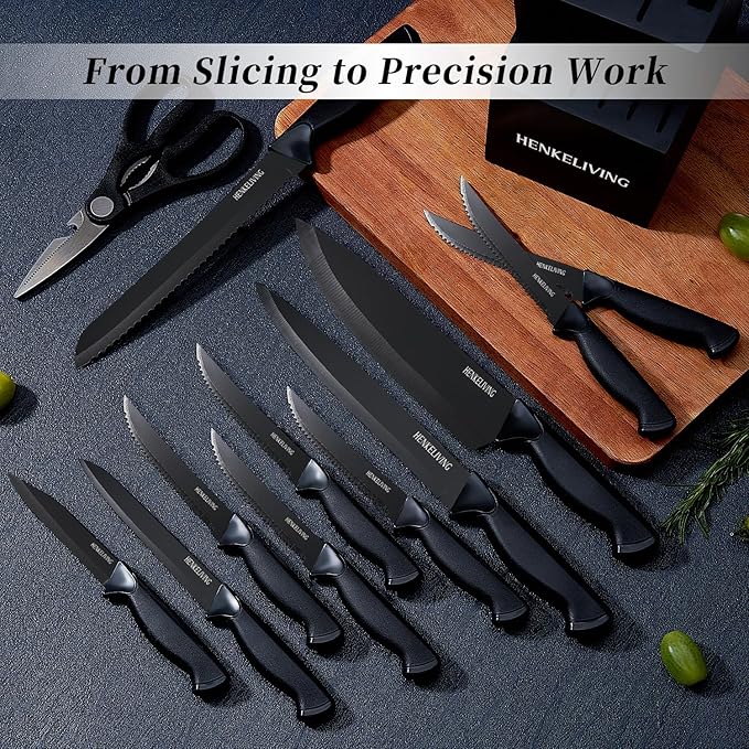 Knife Set, 14-Piece Kitchen Knives Set - Image 4