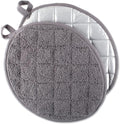 DII Basic Terry Collection Quilted 100% Cotton, Oval Potholder, 2 Piece by DII