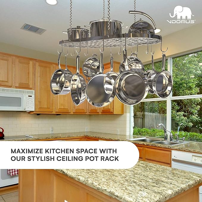 Vdomus Hanging Pot Rack - Image 2
