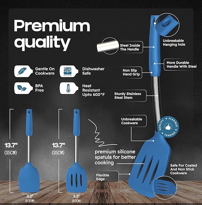 BakeRoyal Silicone Spatula Set - Image 2