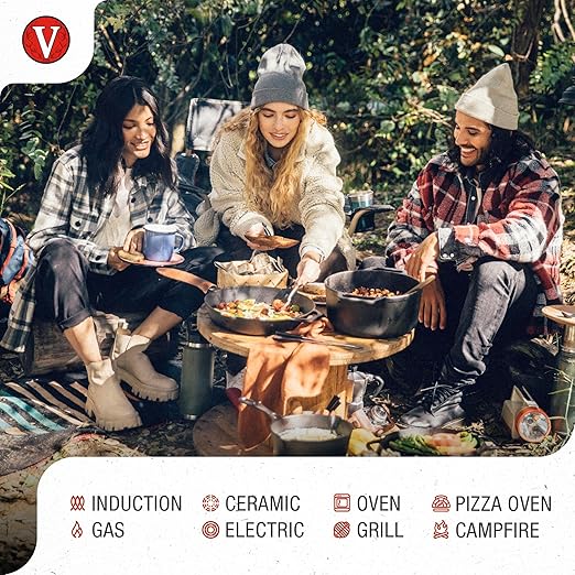 Victoria 4-Inch Cast Iron Skillet, Pre-Seasoned Cast Iron Frying Pan - Image 3