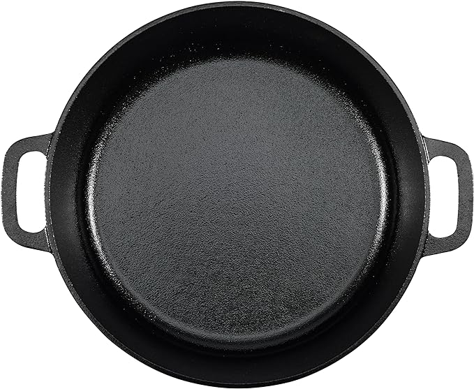 Amazon Basics Pre-Seasoned Cast Iron Dutch Oven Pot - Image 3
