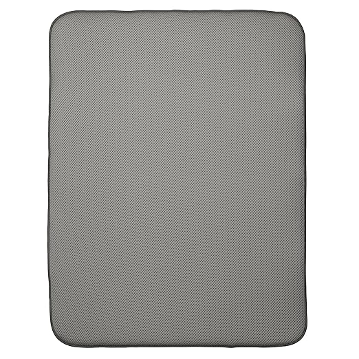 InterDesign 41141 Solid Large 24" x 18" Mat Black by iDesign