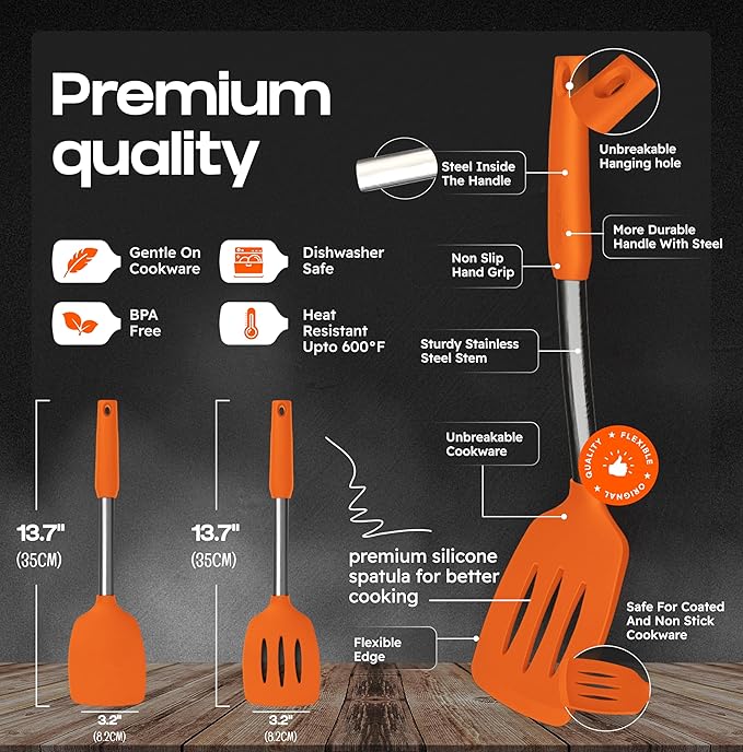 BakeRoyal Silicone Spatula Set - Image 2