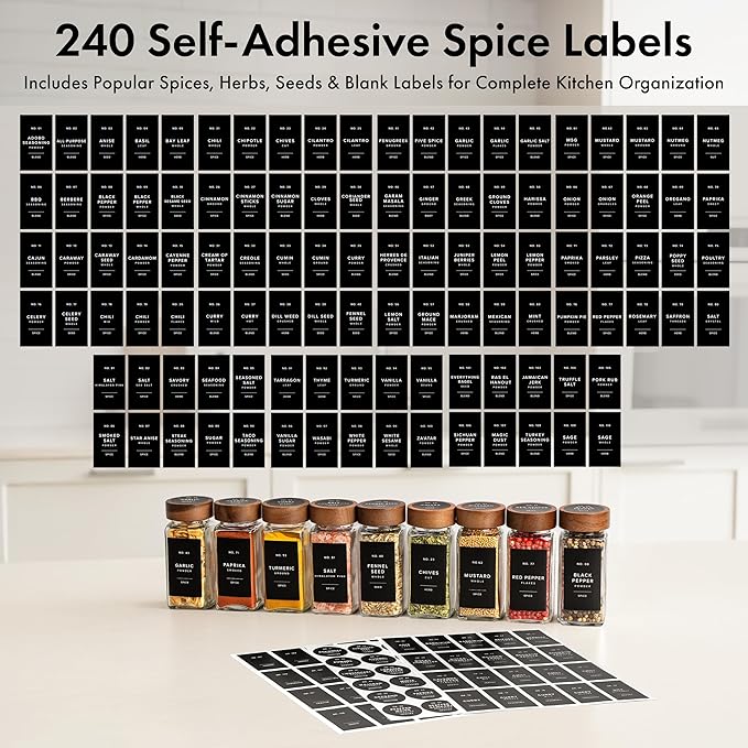 EDELHAUS® Square Spice Jars - Image 7