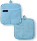 KITCHENAID Gourmet Series Gridlines Pot Holders 2-Pack Set, Heat Resistant up by KitchenAid