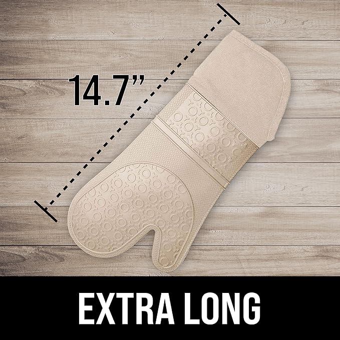 BPA-Free Silicone Oven Mitts Ultra Heat Resistant up to 500°F - Image 2