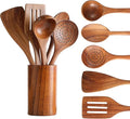 6Pcs Wooden Spoons for Cooking, Wood Kitchen Utensil Set by Visit+the+TMKIT+