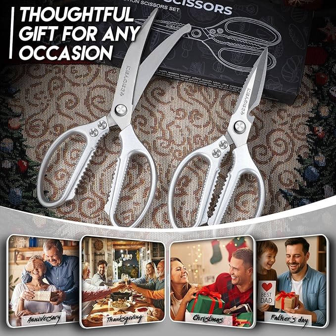 TIJERAS Kitchen Scissors Set Silver - Image 2