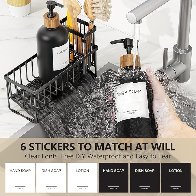 Cisily Kitchen Dish Soap Dispenser Set - Image 4