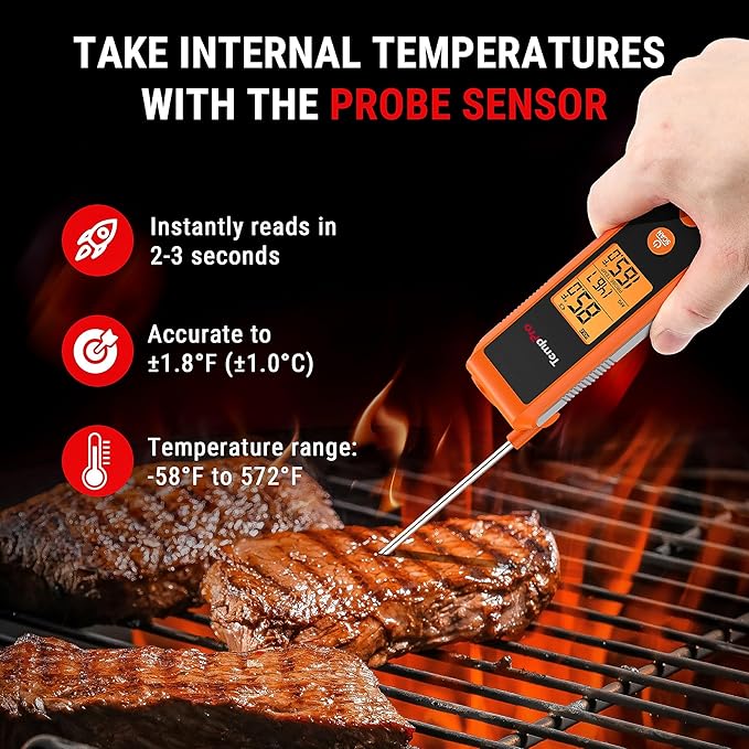 TempPro TP420 2-in-1 Instant Read Thermometer - Image 3