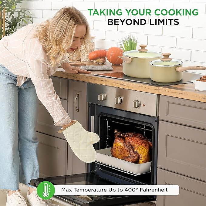 Nutrichef 54-Piece Marble Non-Stick Cookware and Bakeware Set, Professional - Image 6