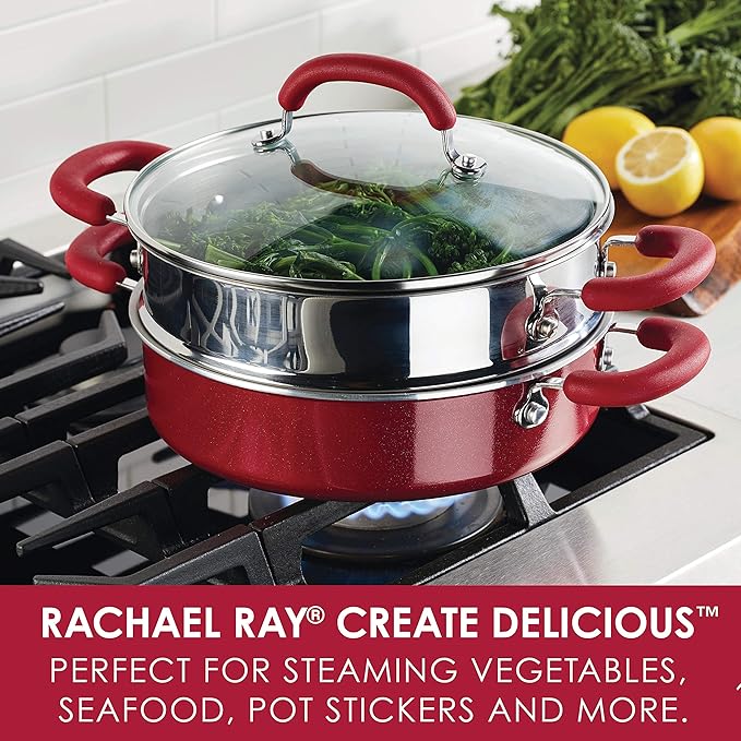 Rachael Ray Create Delicious Aluminum Nonstick Steam Set - Image 2