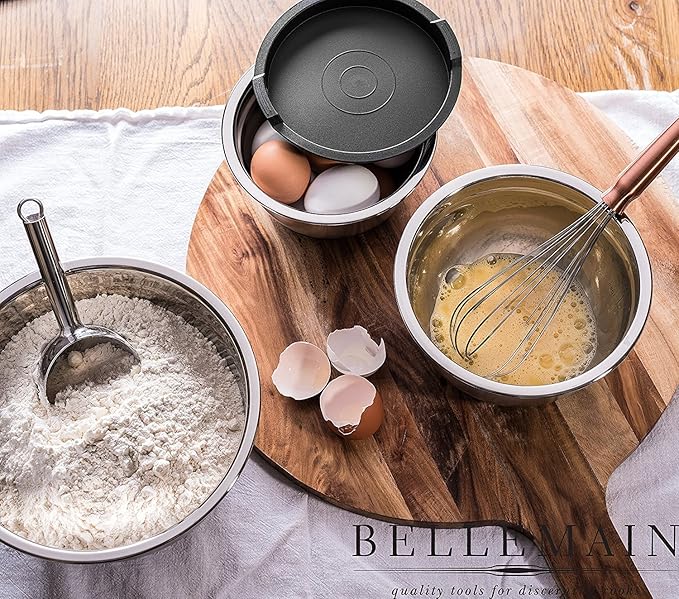 Bellemain Stainless Steel Non-Slip Mixing Bowls - Image 3