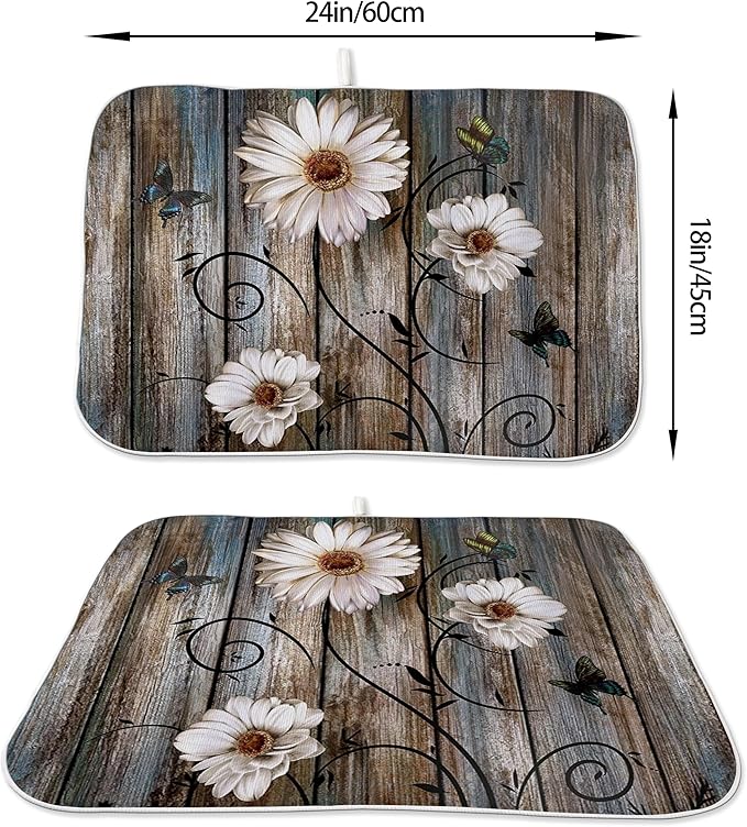 Spring Dish Drying Mat 18x24 Inches - Image 2