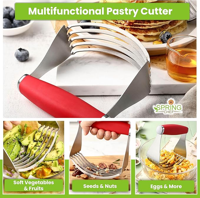 Spring Chef XL Stainless Steel Pastry Cutter Tool - Image 5