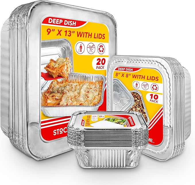 Stock Your Home Disposable Foil Pans by StockYourHome