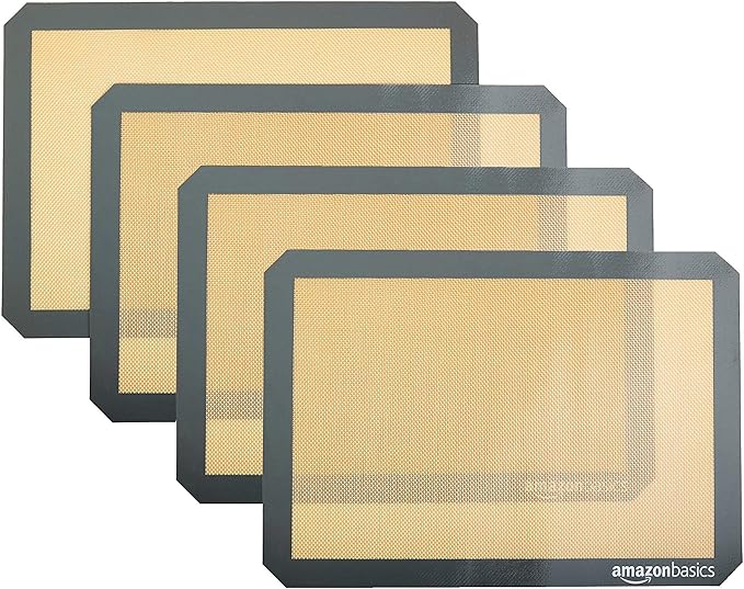 Amazon Basics Non-Stick Silicone Baking Mat, Food Safe, Dishwasher Safe by AmazonBasics