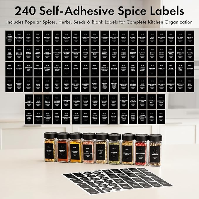 EDELHAUS® Square Spice Jars - Image 7