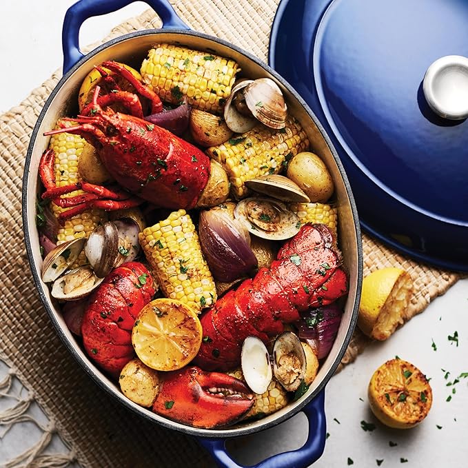 Tramontina Bestow Enameled Cast Iron Oval Dutch Oven Pot - Image 4