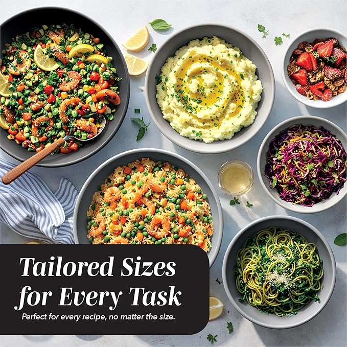 COOK WITH COLOR Mixing Bowls with TPR Lids - Image 5