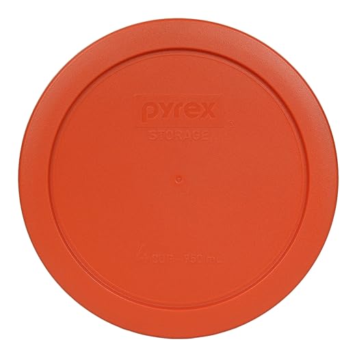 Pyrex 7201-PC 4 Cup Pumpkin Orange Food Storage Replacement Lid by Pyrex