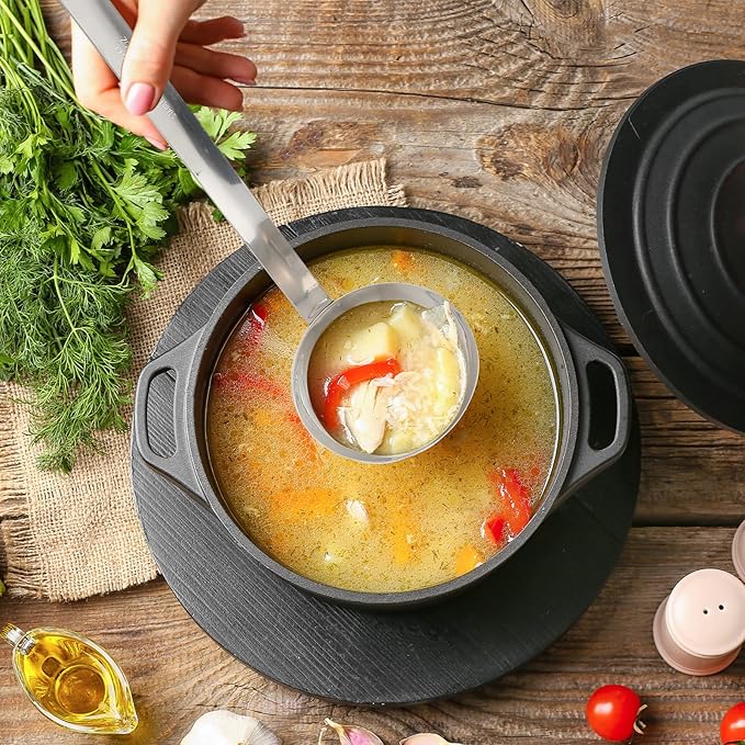 Cunhill 5 Pcs Soup Ladles Stainless Steel Serving Ladles - Image 7