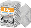 Stainless Steel Wire Scrubber Sponges, 10 Pack Non-Scratch Heavy Duty Cleaning by Unknown