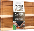 Acacia Wood XL Cutting Board for Kitchen, Large Cutting Board 17.1 × 12.8 by EDELHAUS
