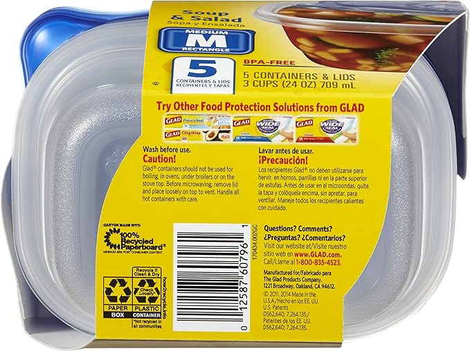 Glad GladWare Medium Rectangle Food Storage Containers - Image 9
