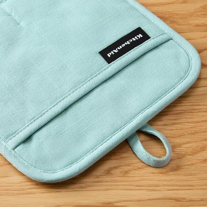 KITCHENAID Gourmet Series Gridlines Pot Holders 2-Pack Set, Heat Resistant up - Image 3