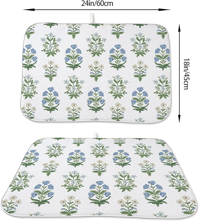 Spring Dish Drying Mat 18x24 Inches - Image 2