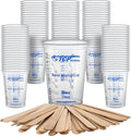 TCP Global 10 oz. Graduated Plastic Mixing Cups by TCPGlobal