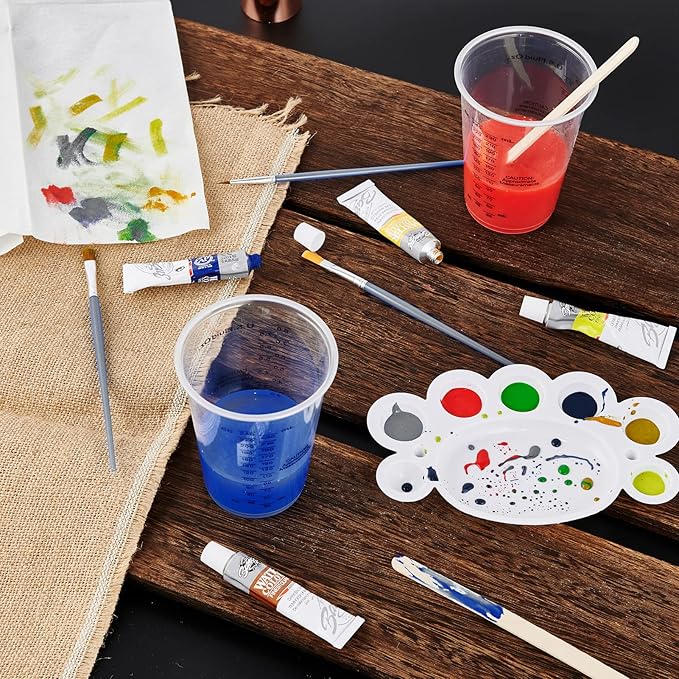 200 PACK Plastic Measuring Cups, 8 oz Disposable Mixing Cups - Image 6
