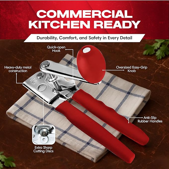 Chef-Master 2-Pack Heavy Duty Can Opener - Image 3
