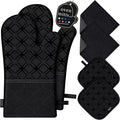 Oven Mitts and Pot Holders Set by HGYI