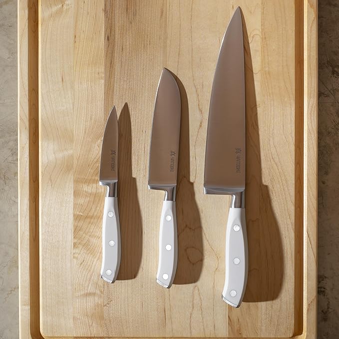Yatoshi Knives Yatoshi Magnetic Kitchen Knife Block Set 6 Pcs White - Image 8