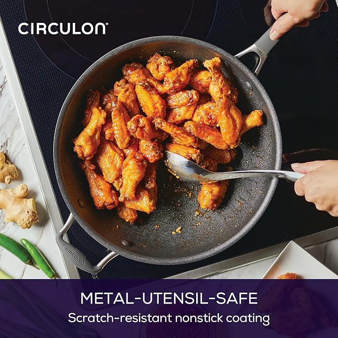 Circulon A1 Series with ScratchDefense Nonstick Induction Cookware Stir Fry Pan - Image 4
