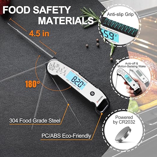 Atogou Meat Thermometer, Professional Food Thermometer, <1 Sec Instant Read - Image 8