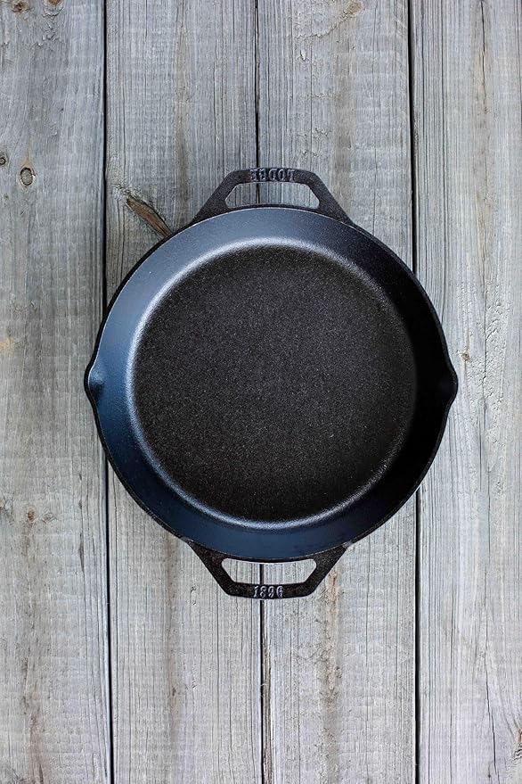Lodge Seasoned Cast Iron Dual Handle Pan - Image 2
