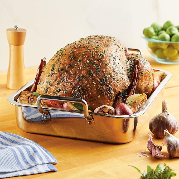 Farberware Classic Traditions Stainless Steel Roaster/Roasting Pan - Image 4