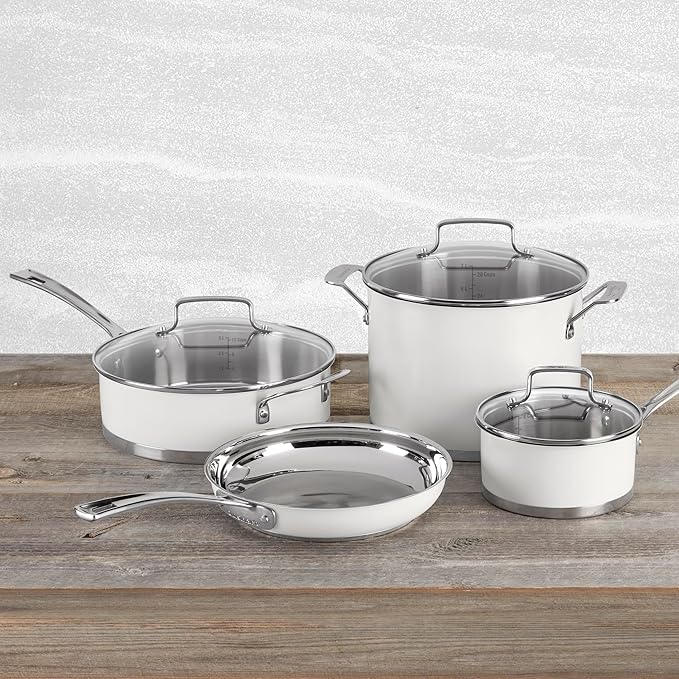 Cuisinart Matte White Stainless Steel 11 Piece Set - Image 4