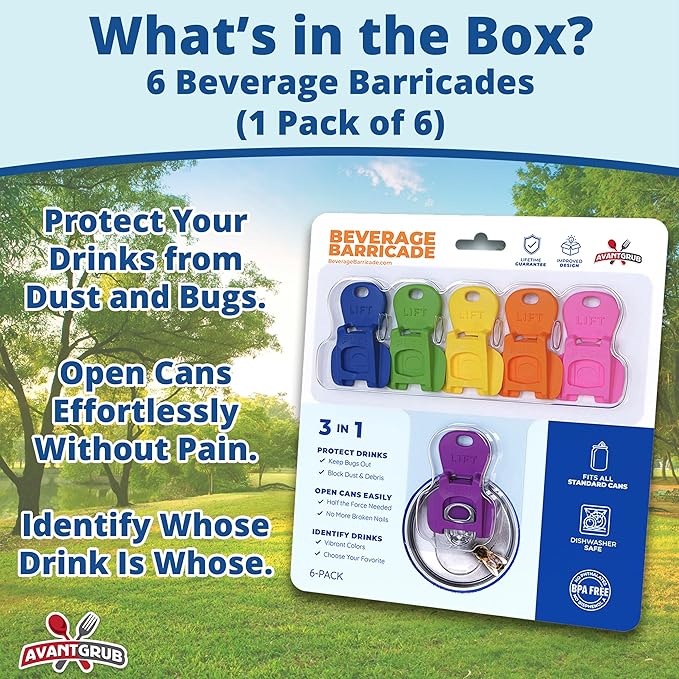 Complete Cover Easy Tab Opener New and Improved 6PK Beverage Barricade 2.0 by - Image 7