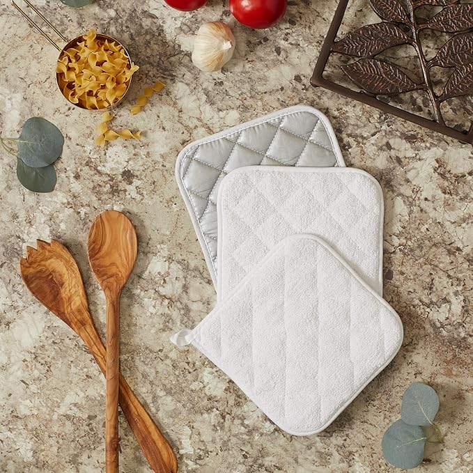 DII Basic Terry Collection Quilted 100% Cotton, 3 Piece - Image 3