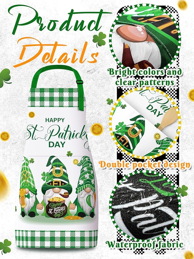 Bencailor 6 Pcs Spring Kitchen Aprons - Image 5