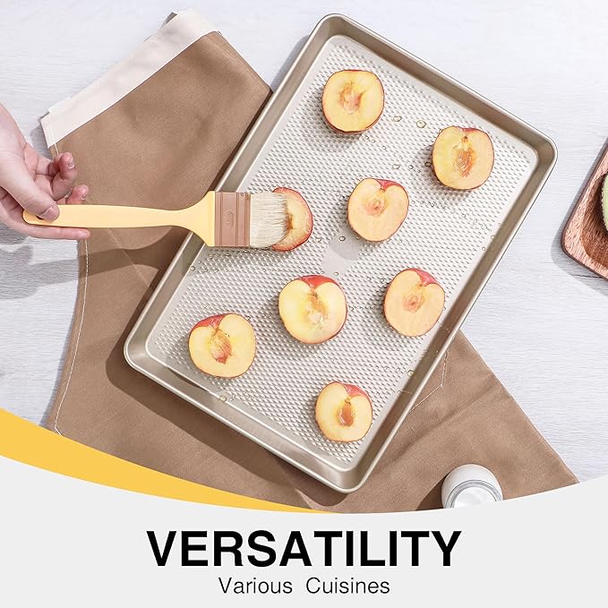 HONGBAKE 2 Pack Half Sheet Baking Pans, Non Stick Baking Sheet - Image 7