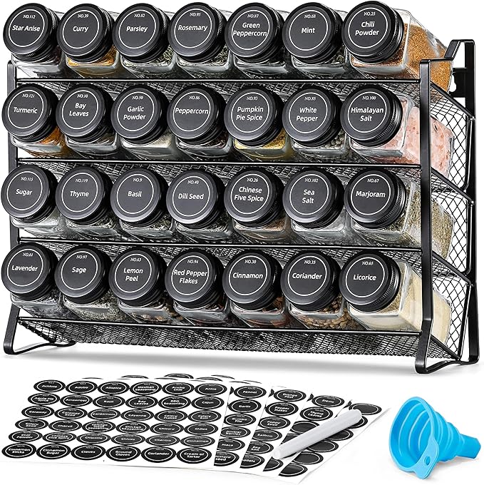 AOZITA Spice Rack Organizer for Cabinet, Spice Organizer by AOZITA