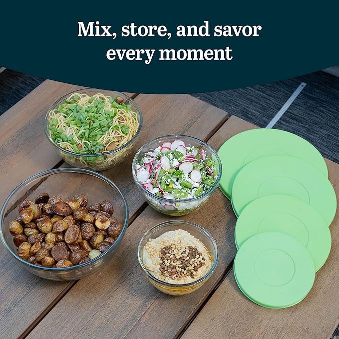 Libbey Baker's Basics 4 Piece Glass Mixing Bowl Set - Image 2