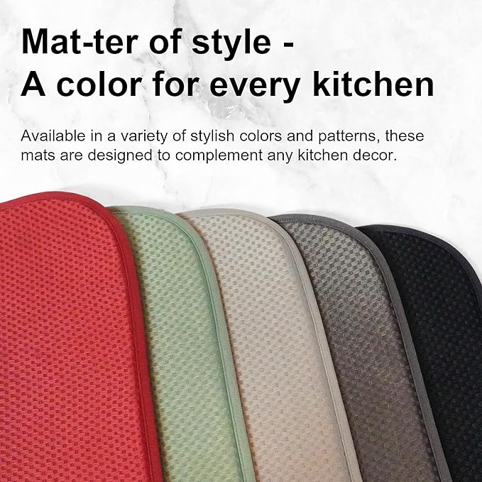 2-Pack Dish Drying Mat 18 x 24 inches – XL Drying Matt Kitchen Counter - Image 6