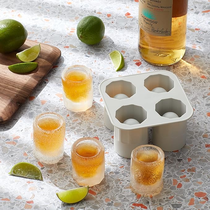 Houdini Shot Glass Ice Mold, Makes 4 Frozen Shot Glasses - Image 4